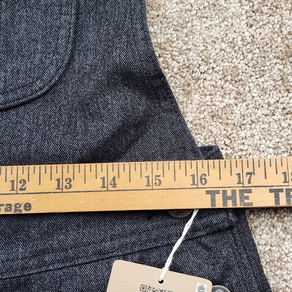 Patagonia All Seasons Hemp Canvas Bib Overalls Ink Black 56426 Womens Medium REG - Picture 6 of 14